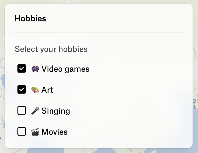 Checkbox group basic