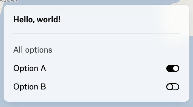Toggle group end alignment